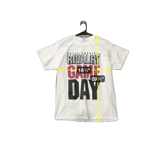 Gildan Great American Rivalry Game Day Ultra Cotton T-Shirt Size L White 2014 Gr - Picture 7 of 10